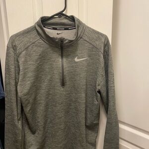 Nike Gray Quarter-Zip Pullover